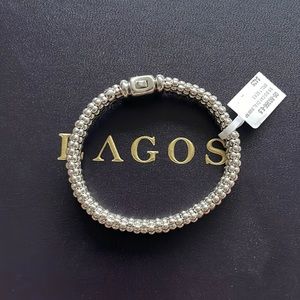 Lagos Signature Caviar 9mm Bracelet Silver Small+ 6.5